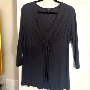 Dark grey 3/4 sleeve top size XL